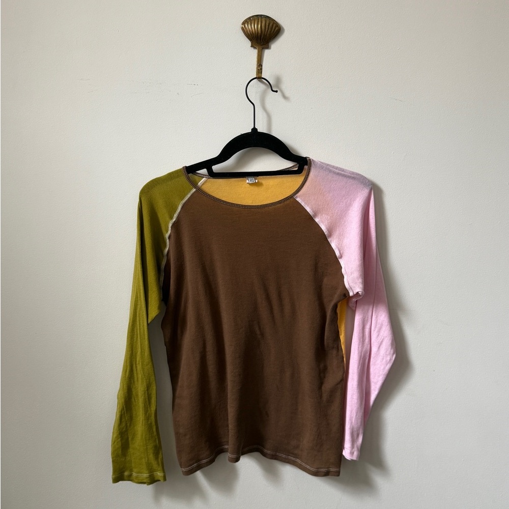 Baserange Gene Longsleeve in Plaza Yellow Combo